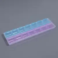 Органайзер для хранения мелочей, 14 ячеек, 21.5&times;6.5&times;2.3 см, МИКС