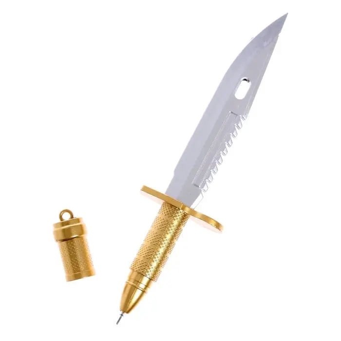 Ручка-прикол Calligrata &laquo;Кинжал&raquo;, синий стержень, гелевая, МИКС