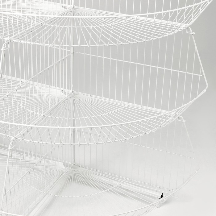 Горка-накопитель из четырёх корзин, полукруглая, 120×60×140 см, цвет белый Горка-накопитель из четырёх корзин, полукруглая, 120×60×140 см, цвет белый