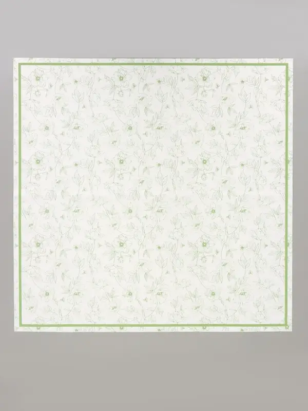 Пленка флористическая для цветов, &laquo;Букет цветов&raquo;, зелёная, 57&times;57 см