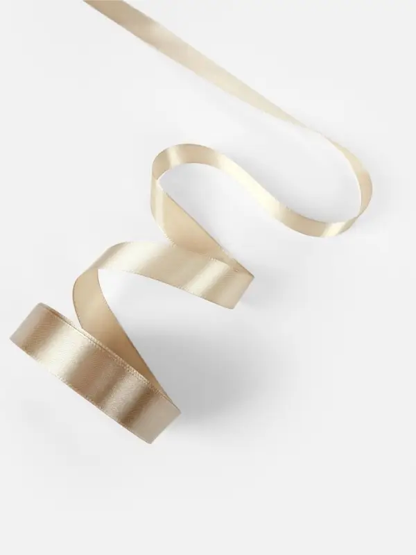 Лента атласная, 20 мм, 23&plusmn;1 м, тёмно-бежевая №268