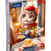 Пазл 150 эл. "Пушистый художник" 220х330мм 150ПЗ4_35958