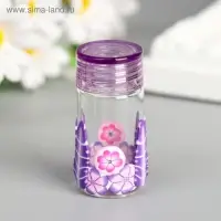 Баночка для скрапбукинга стекло "Цветочная" МИКС 5х2,2х2,2 см Баночка для скрапбукинга стекло "Цветочная" МИКС 5х2,2х2,2 см