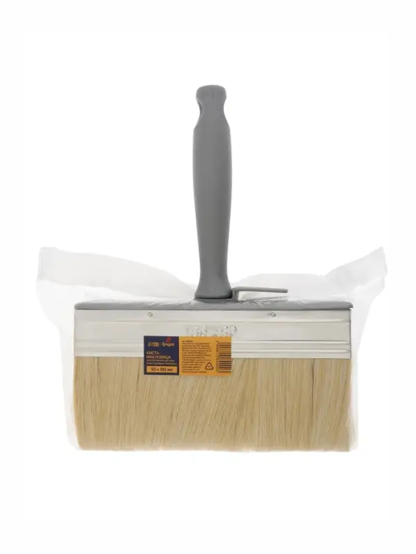Кисть-макловица ТУНДРА, натуральная щетина, пластиковая рукоятка, 50&times;180 мм