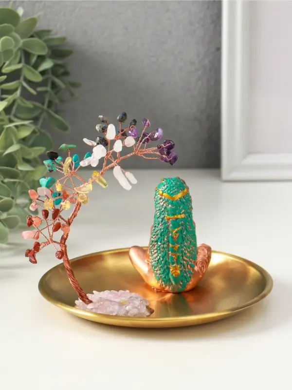 Денежное дерево декоративное &laquo;Бонсай 7 чакр и мать - земля&raquo;, 14&times;14&times;12 см