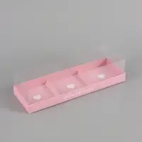 Коробка кондитерская для муссовых пирожных &laquo;Сердечки&raquo;, 27&times;8.6&times;6.5 см