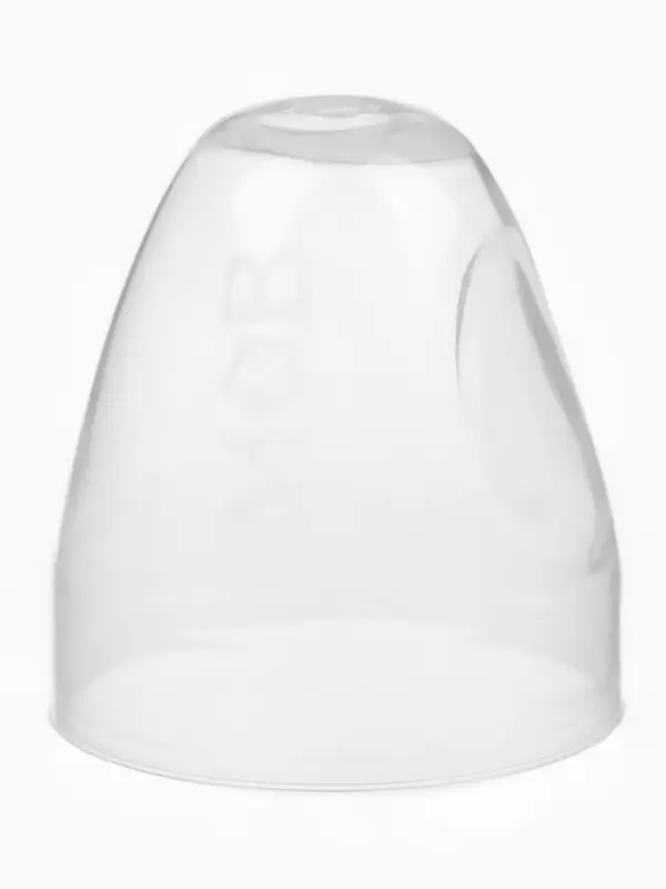 Бутылочка для кормления M&B, классическое горло, от 3 мес., 250 мл., приталенная, белый