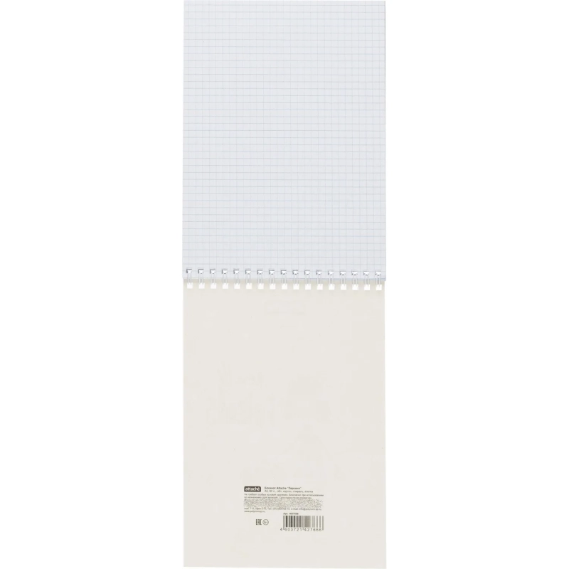 Блокнот А5,60л,клетка,гребень,тверд.подложка,Персона