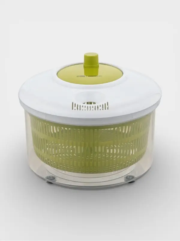 Центрифуга для сушки зелени Доляна Fresh cook, 3.7 л, пластик, белая, зелёная