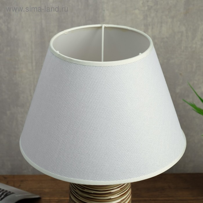 Лампа настольная 08948/1 E14 40Вт белый-кофе 25х25х38 см RISALUX