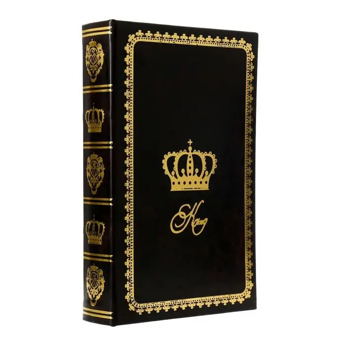 Шкатулка - книга сейф &laquo;Король&raquo;, дерево, искусственная кожа, 26&times;17&times;5 см