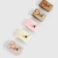 Набор бирок с кнопкой &laquo;Детский&raquo;, 5&times;1.5 см, 10 шт., разноцветный