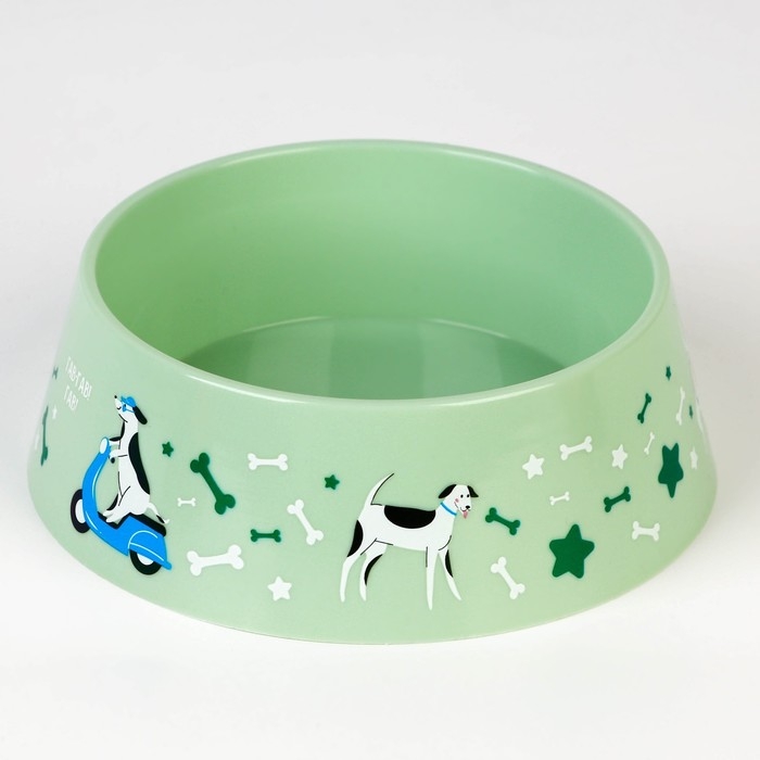 Миска пластиковая &laquo;Гав-гав&raquo;, оливковая, 300 мл