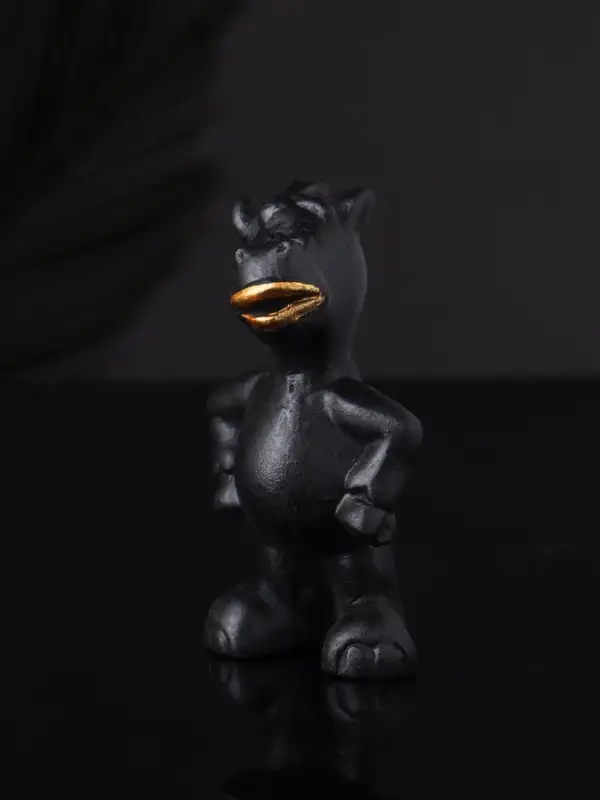 Фигура "Конь реальный" 8 см, черный