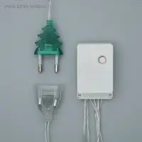 Гирлянда &laquo;Занавес&raquo; 2&times;1.5 м с насадками &laquo;Ёжики&raquo;, IP20, прозрачная нить, 360 LED, свечение белое, 8 режимов, 220 В