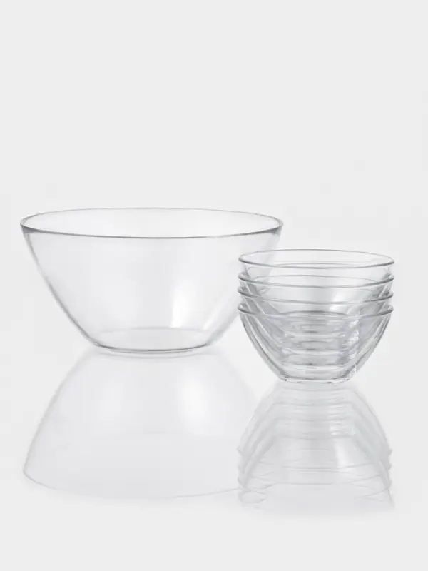 Набор из 5 салатников Набор из 5 салатников "Космос" (4*12,5 см и 23 см)