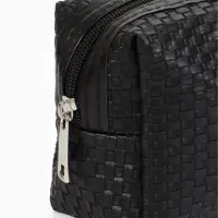 Косметичка дор Плетенка, 16*5*10, отдел на молнии, черный