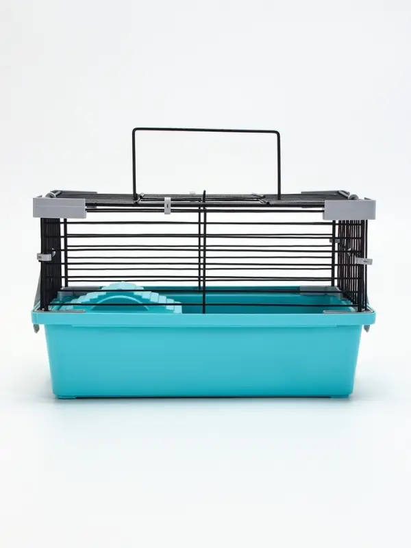 Клетка-мини для грызунов &laquo;Пижон&raquo; №1, 27&times;15&times;13 см, укомплектованная, бирюзовая