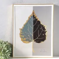 Фоторамка пластик 30х40 см "Современная классика" золото и белый 42,6х32,6х1,5 см