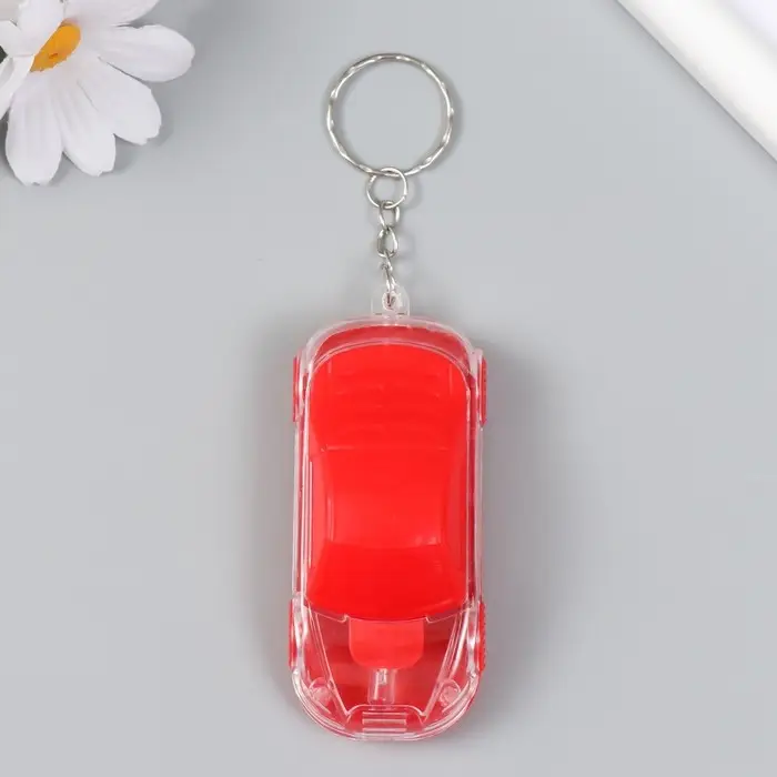 Фонарик брелок для ключей на кольце «Машина», с открывашкой, мигает, 2.7×3.6×7.8 см, МИКС Фонарик брелок для ключей на кольце «Машина», с открывашкой, мигает, 2.7×3.6×7.8 см, МИКС