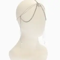 Украшение для волос "Шахерезада", цвет белый в серебре Украшение для волос "Шахерезада", цвет белый в серебре