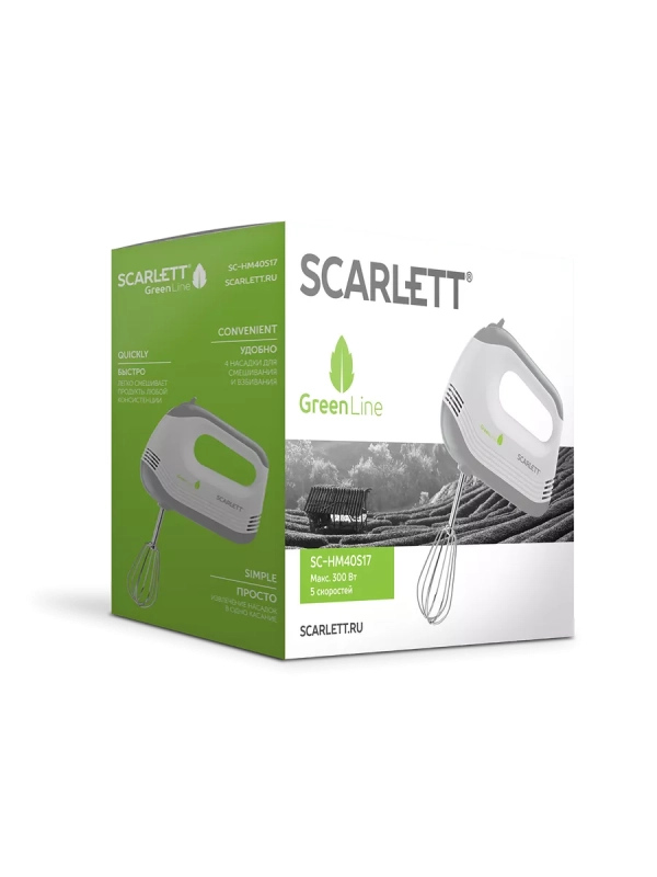 Электрический миксер ручной с насадками SC-HM40S17 Электрический миксер ручной с насадками SC-HM40S17