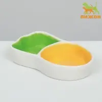 Миска для грызунов &laquo;Морковка&raquo;, 11.3&times;6.3&times;2.5 см, керамика