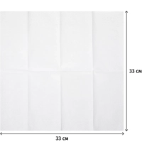 Салфетки бумажные 2 сл. 33х33 белые 1/8 слож 200 шт./уп