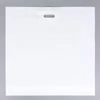 Пакет полиэтиленовый с вырубной ручкой, 64&times;60+8 60 мкм Белый