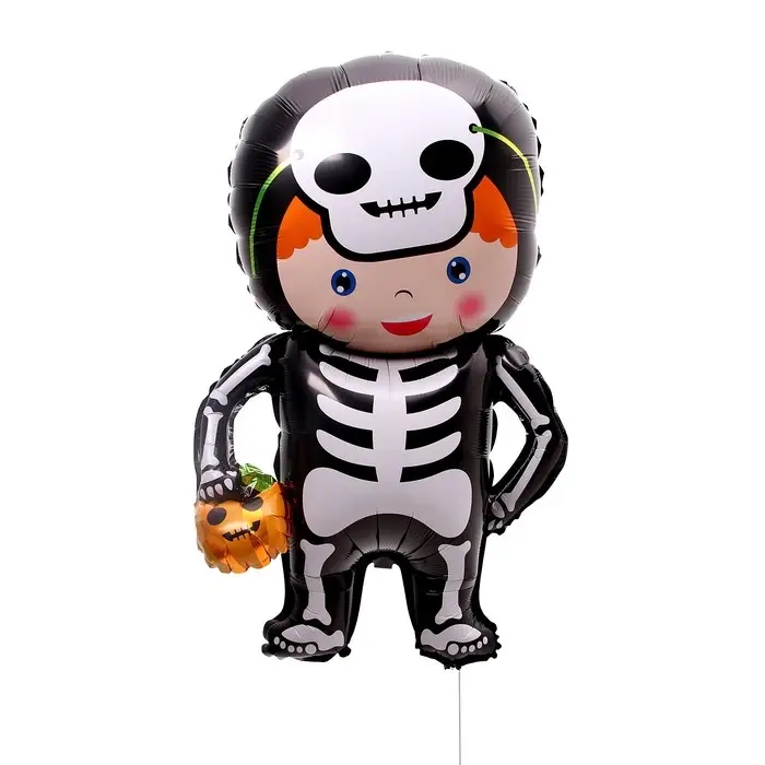 Воздушный шар фольгированный 35 Воздушный шар фольгированный 35" «Мальчик в костюме скелета», фигура