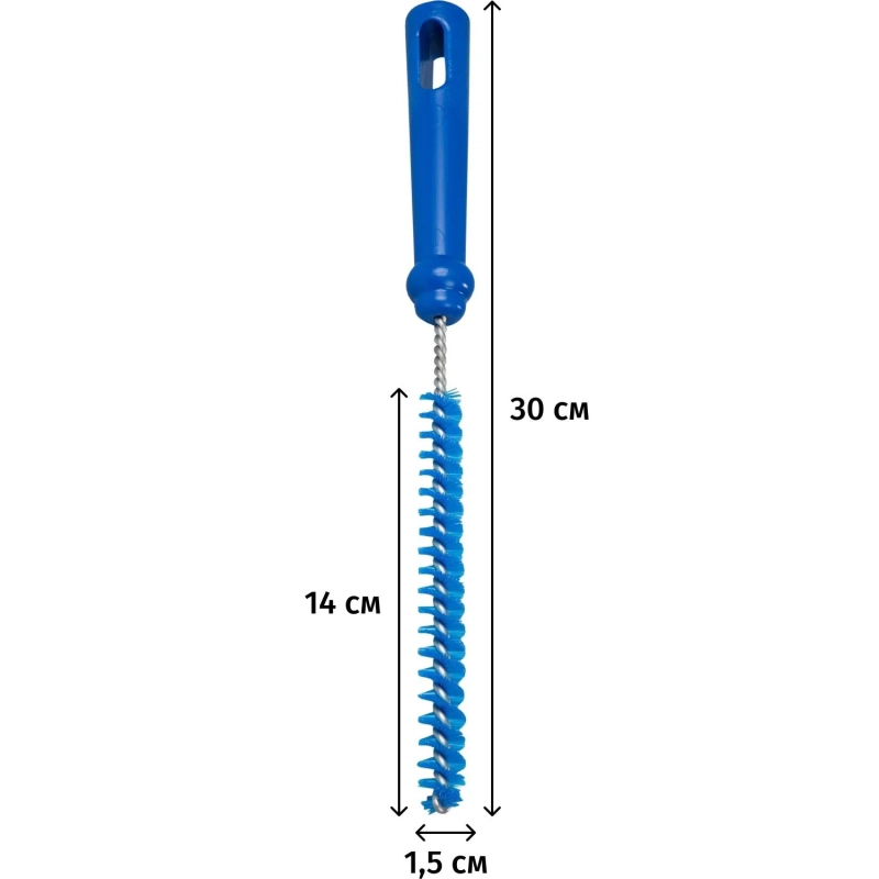 Ершик FBK дренажный,с нерж стержнем 300x140мм D15мм, синий 10745-2