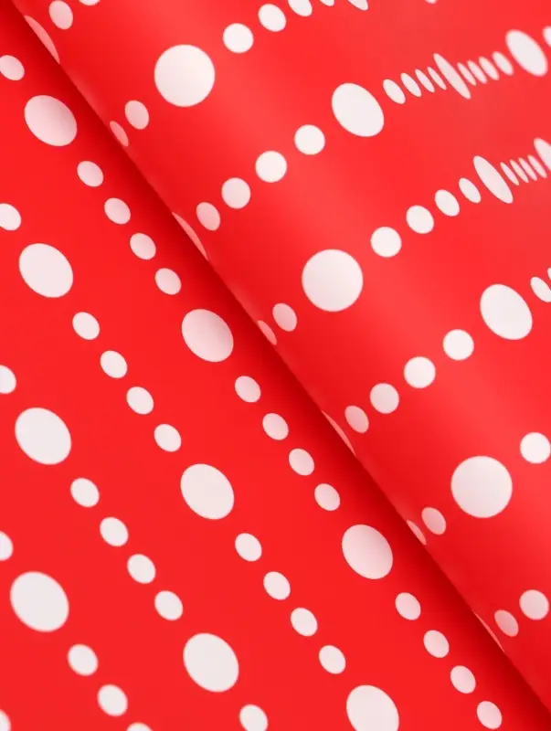 Пленка флористическая для цветов, &laquo;Бисер&raquo;, красная, 57&times;57 см