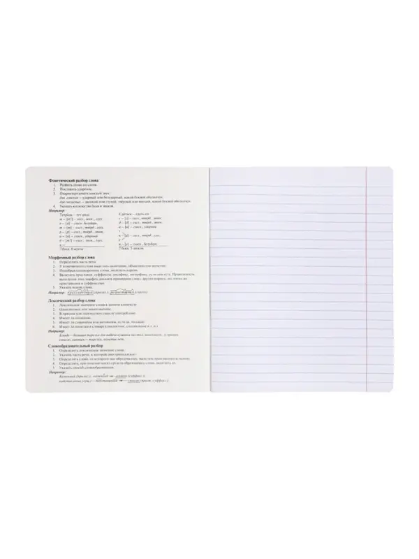 Комплект 12 предметных тетрадей 48 листов, справочная информация, 60гр, Пастель