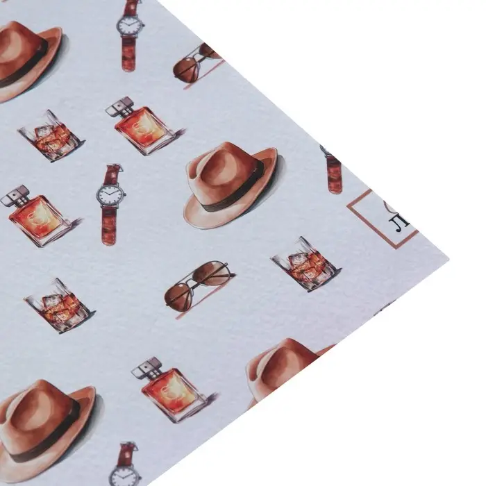 Бумага упаковочная крафтовая белая &laquo;Самому лучшему&raquo;, 50 x 70 см