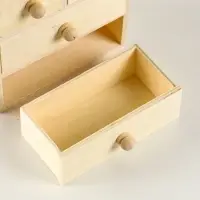 Шкатулка для росписи дерево &laquo;Комод&raquo;, 4 ящика 14&times;15.5&times;7.5 см