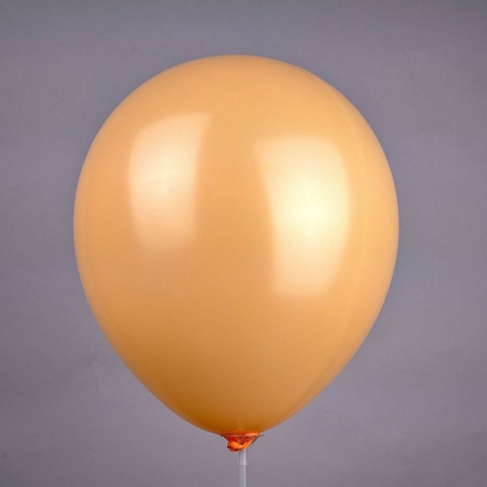 Шар воздушный латексный 10" персиковый, пастель, набор 50 шт.