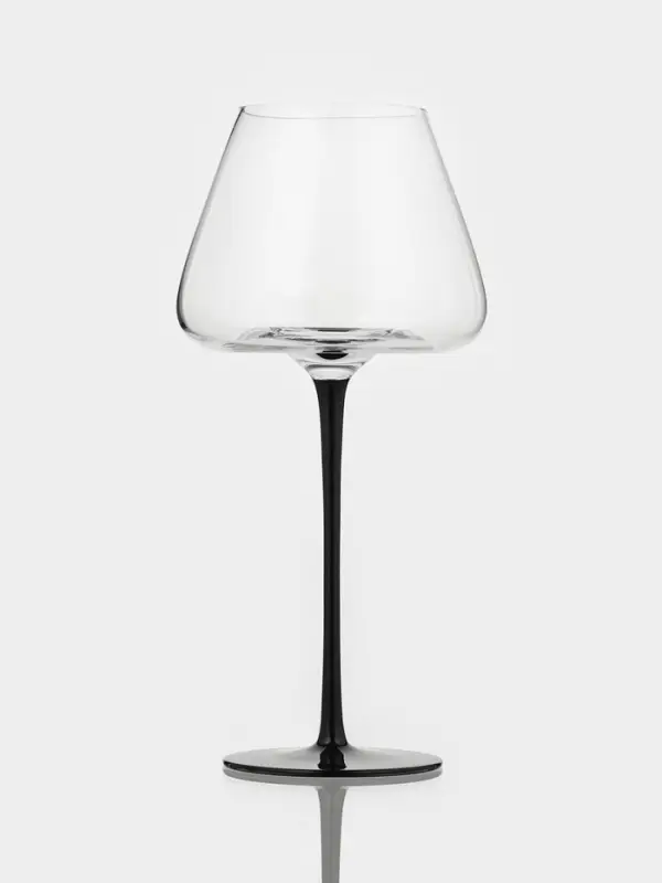 Бокал для вина Magistro &laquo;Амьен&raquo;, 700 мл, h=25 см, стекло, прозрачный, чёрный