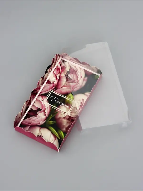 Коробка для печенья, «Цветочки», 10.5×20×3 см Коробка для печенья, «Цветочки», 10.5×20×3 см