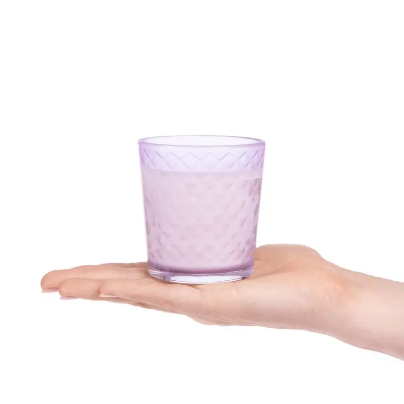 Свеча ароматическая Ristoro, сиреневая, амбра и специи Свеча ароматическая Ristoro, сиреневая, амбра и специи