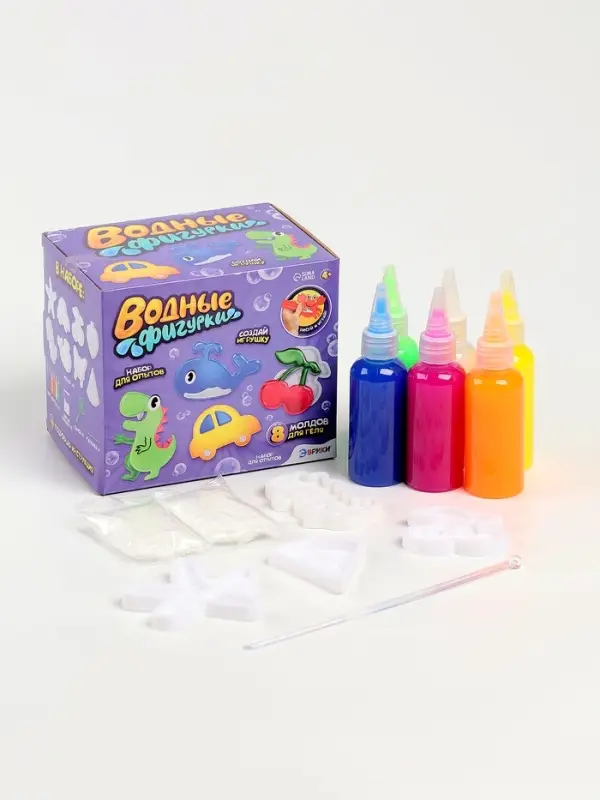 Набор для опытов &laquo;Водные фигурки&raquo;, 8 молдов, 6 цветов