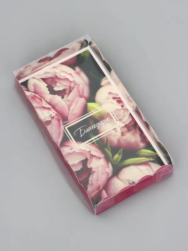 Коробка для печенья, «Цветочки», 10.5×20×3 см Коробка для печенья, «Цветочки», 10.5×20×3 см