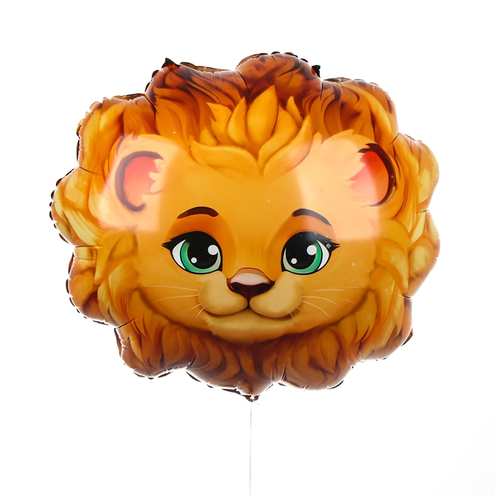 Воздушный шар фольгированный 23 Воздушный шар фольгированный 23" «Лев», с подложкой