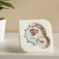 Термометр мини тм VETTA, измерение влажности воздуха, 7,5x7,5см, пластик