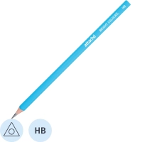 Карандаш чернографитный трехгр, Attache Bright colors, HB, голубой корпус