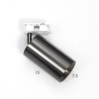 Светильник трековый BayerLux Simple &laquo;Алисер&raquo; GU10, 220 В, 7.5&times;7.5&times;20 см, чёрный хром