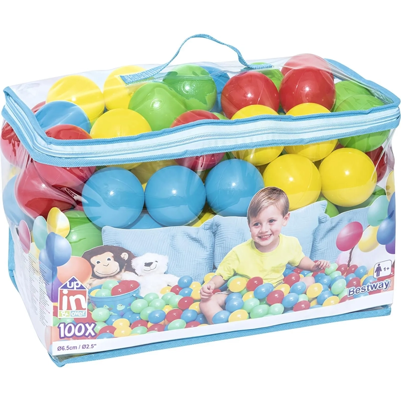 Шарики для игр, 100шт/уп, 6,5см, Bestway 52027, 003754