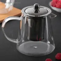 Чайник стеклянный заварочный с металлическим ситом &laquo;Эгла&raquo;, 900 мл