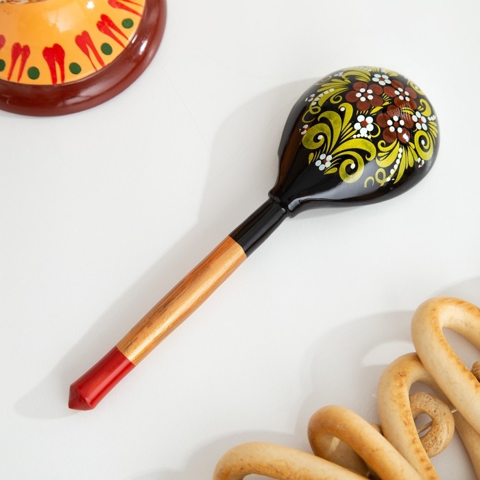 Ложка полубаская с росписью, 19×6 см, микс Ложка полубаская с росписью, 19×6 см, микс