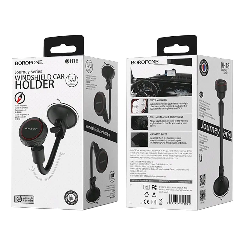 Автодержатель BH18 магнитный BOROFONE черный Автодержатель BH18 магнитный BOROFONE черный