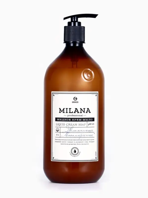 Крем-мыло жидкое Milana Professional увлажняющее, 1 л Крем-мыло жидкое Milana Professional увлажняющее, 1 л